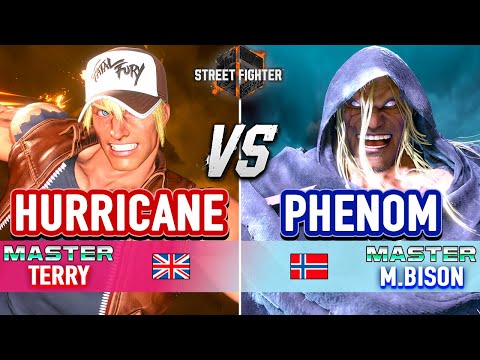 SF6 🔥 HURRICANE (Terry) vs PHENOM (M.Bison) 🔥 Street Fighter 6 High Level Gameplay
