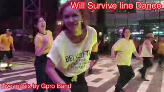 Will Survive Line Dance (Wiesye Baraoh)- live band by Gpro Band