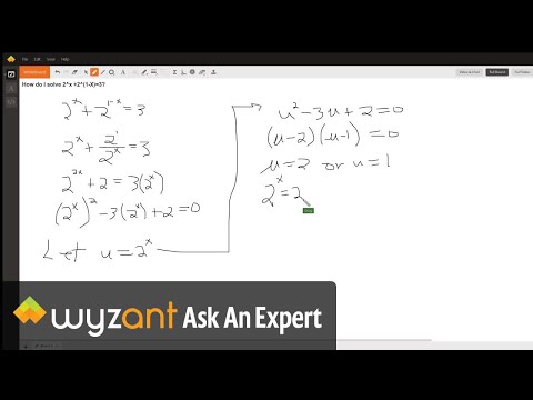 Solve exponential equation