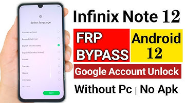 Infinix Note 12 Frp Bypass Android 12 | Infinix (X670) Google Account Bypass Without Pc 2023