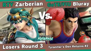 Tyranitar's Den Returns 2 - Zarberian (Hero) vs Bluray (Little Mac) - Losers Round 3
