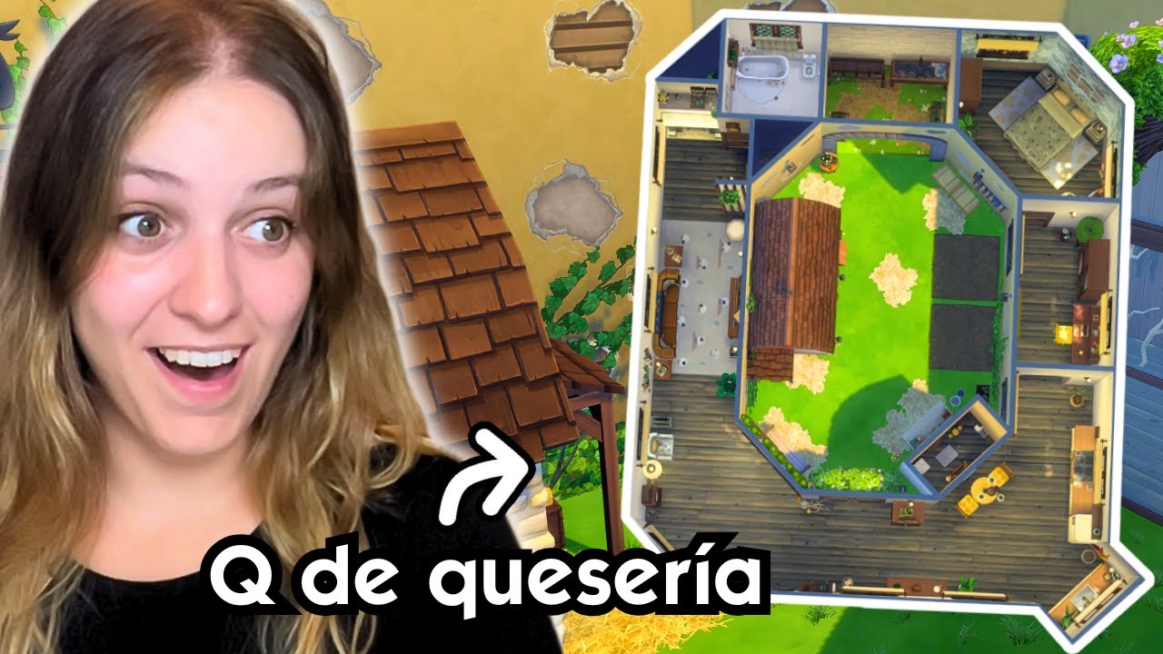 LETRA Q de QUESERÍA 🧀 | CASAS como LETRAS en Los Sims 4 🔠🏡  || Marta