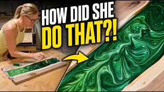 This Metallic Emerald Resin Trick Looks Incredible!
