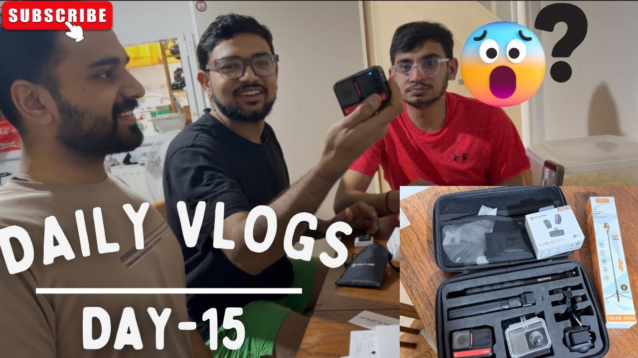 Ye Sab Kya Mangva Liya 😱😂 | Mic, Insta360 & Tripod Unboxing With Friends |Day 15