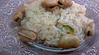 Riz B Fool-Fava Bean Rice (vegetarian-vegan)(تمن بالبقلاء) رز بفول