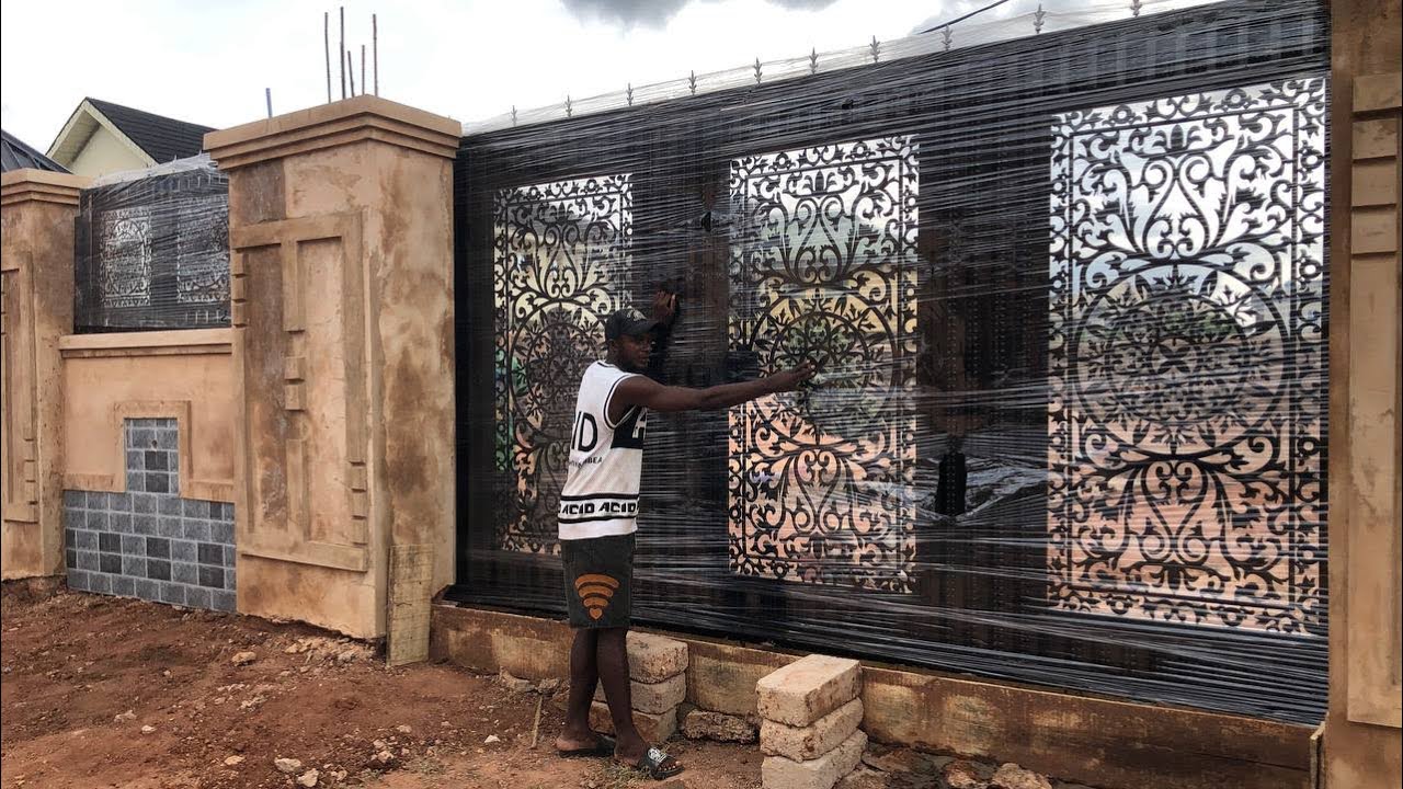 Price Of Laser Cut Designer Rolling Gates, Fence Rails With Logistics And Installation In Edo State.