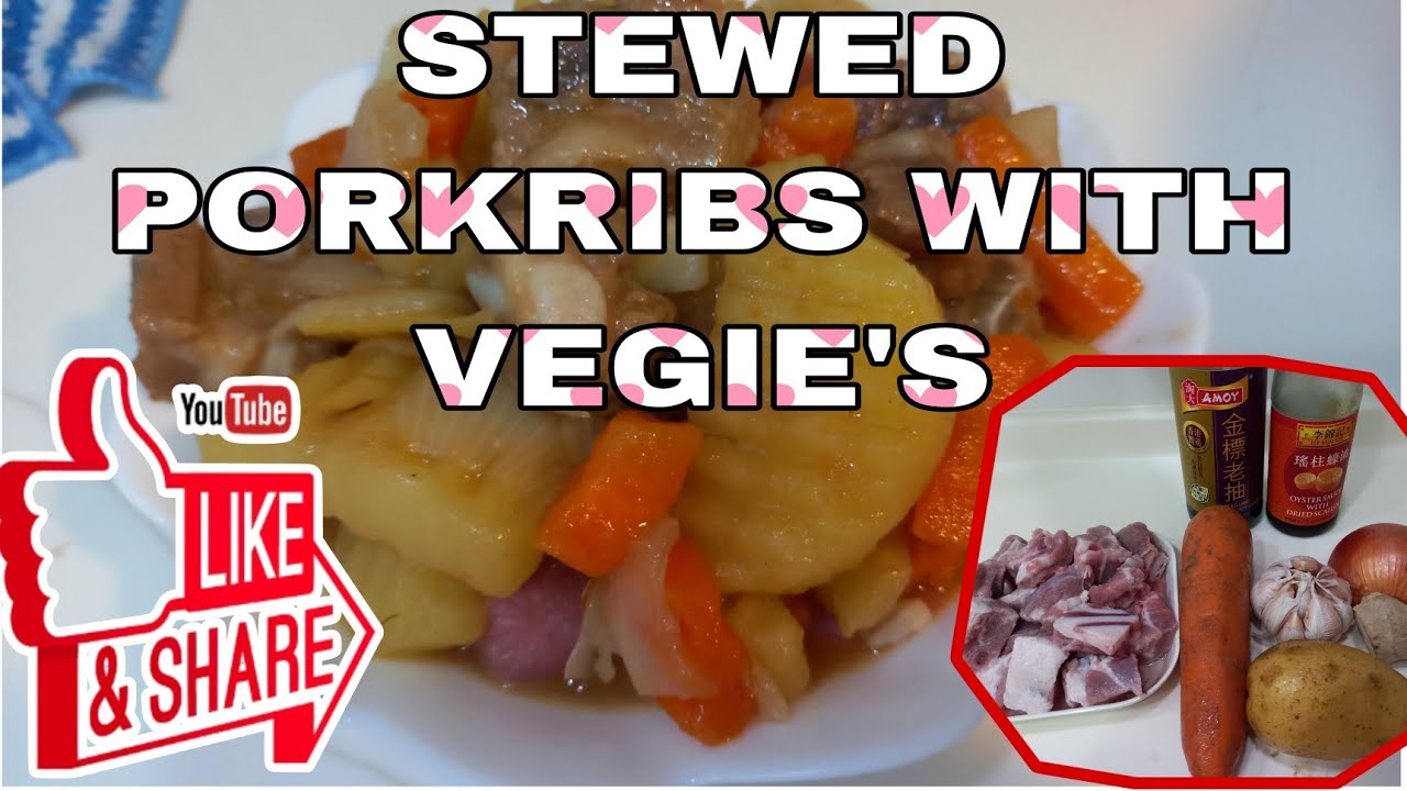 HOW TO COOK STEWED PORK SPARE RIBS AND VEGIES!?MY OWN VERSION - YouTube