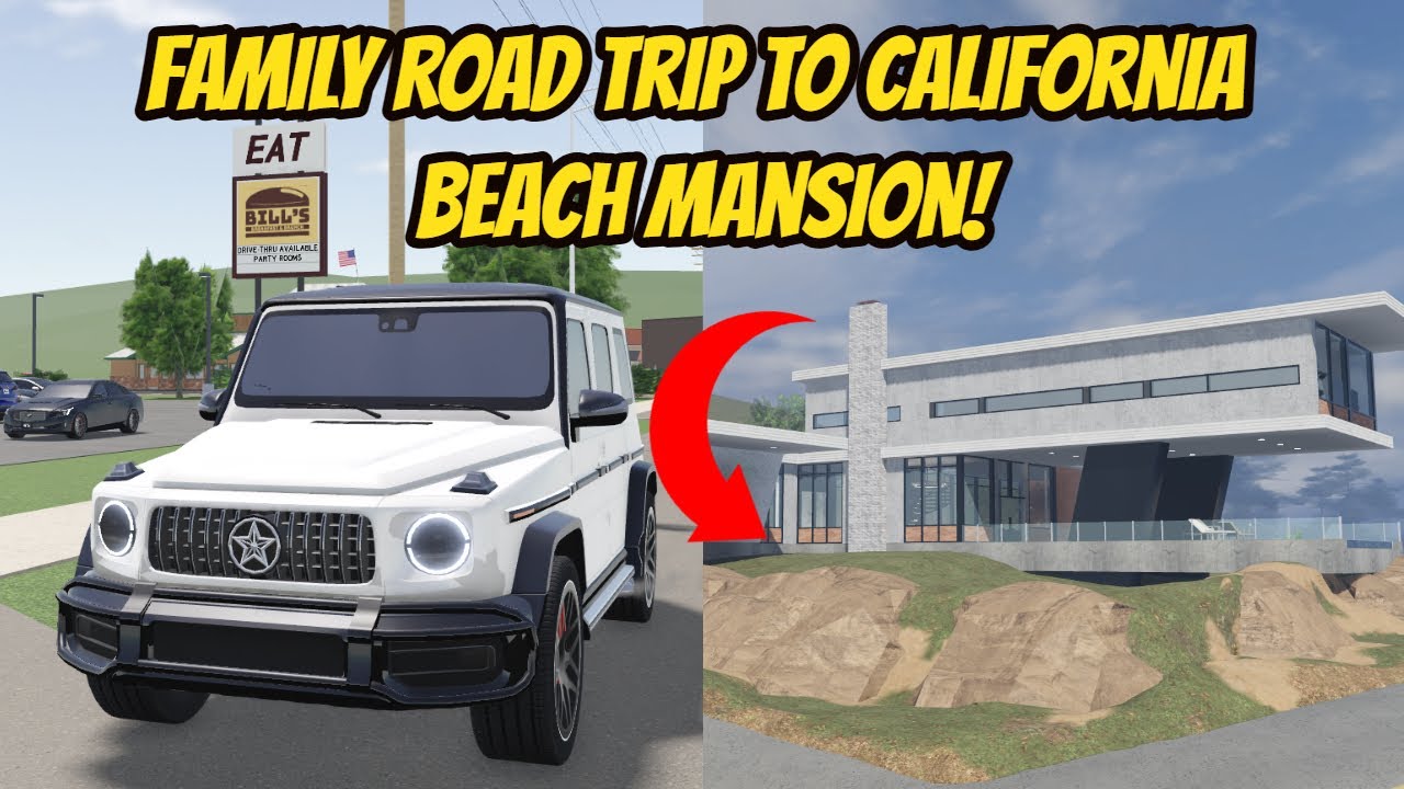 Greenville, Wisc Roblox l Family Road Trip to Beach Mansion *STORM ...