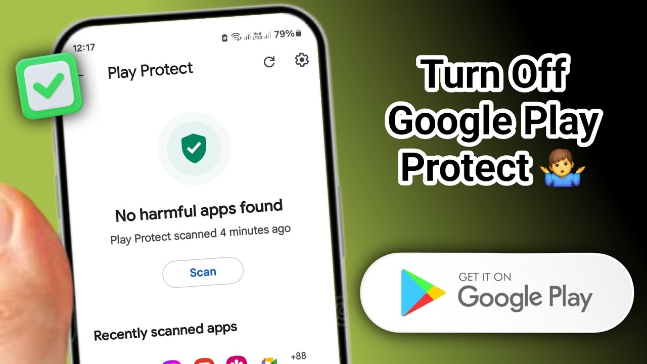 How to Turn Off Google Play Protect || Play Store Protect Turn Off ...
