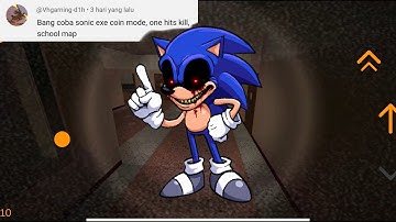 Sonic Exe Coin Mode One Hit Kill School Map Nextbot chasing Part 275