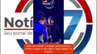 João Guilherme Corrige Brincadeira E Aponta Maria Flor Como A Mais Mídia Da Família.