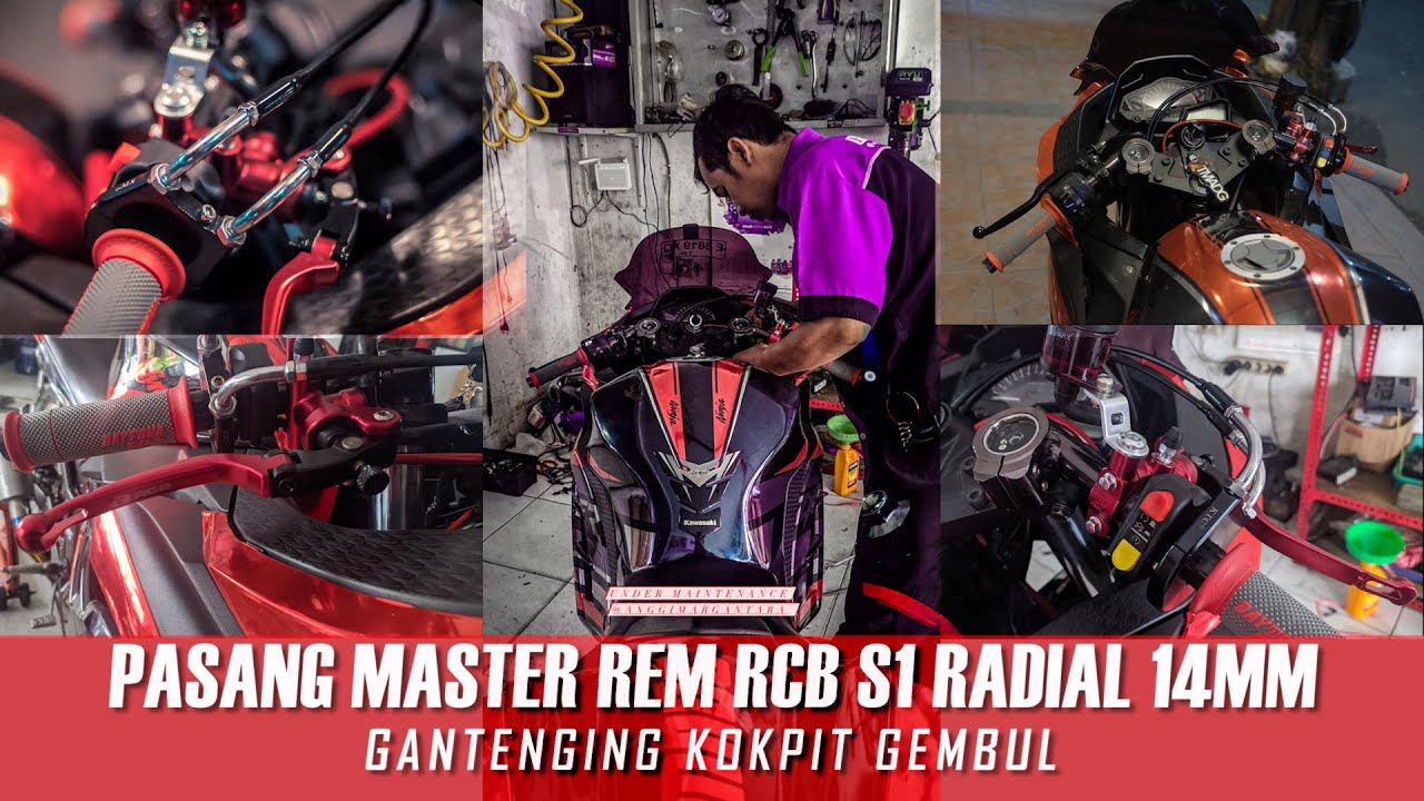 #117 UPDATE MODIFIKASI NINJA 250 FI | PASANG MASTER REM RADIAL RCB S1 ...