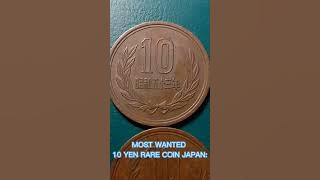 RARE JAPANESE OLD COIN 10 YEN(1973,1988)