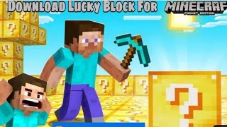 HOW TO DOWNLOAD LUCKY BLOCK IN MINECRAFT POCKET EDITION | PE |  #gamingchannel#minecraft#minecraftpe screenshot 5