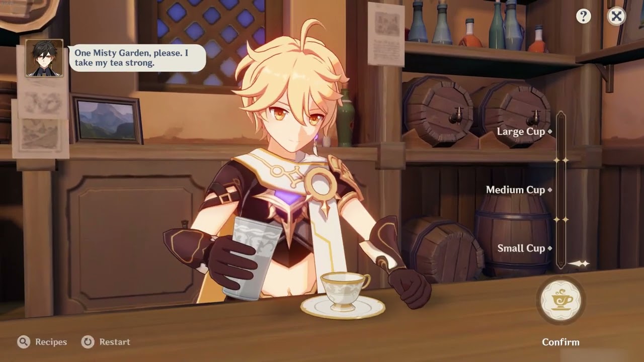 Scholar's Afternoon Genshin Bartender event Recipe