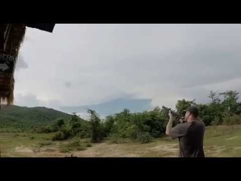 Shooting M79 Grenade Launcher in Cambodia