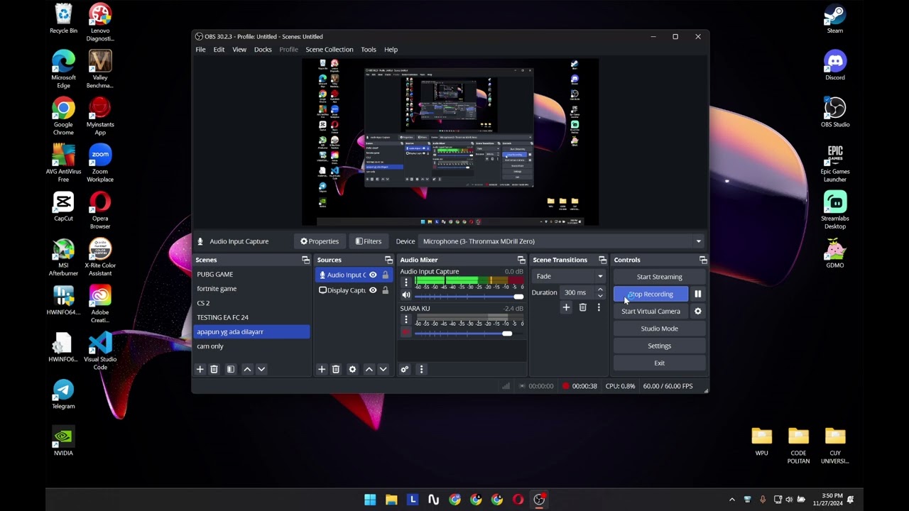 testing mic Thronmax MDRILL ZERO