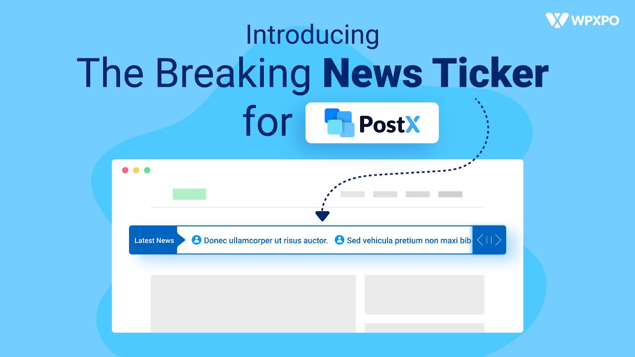 Introducing the Breaking News Ticker for PostX YouTube
