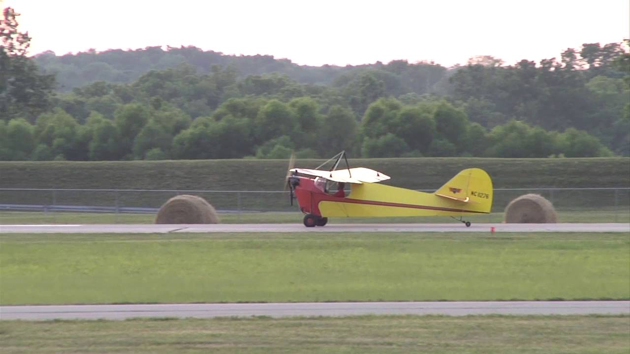 Aeronca C-2 flying over Middletown, Ohio