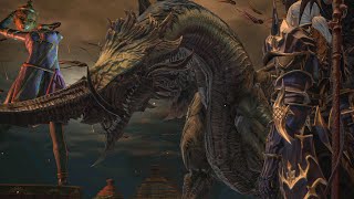 Estinien and Vrtra | Final Fantasy XIV: Endwalker