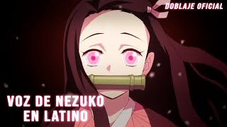 Voz De Nezuko En Español Latino Kimetsu No Yaiba Doblaje Oficial