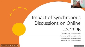 Impact of Synchronous Discussions on Learning   Spain Conference