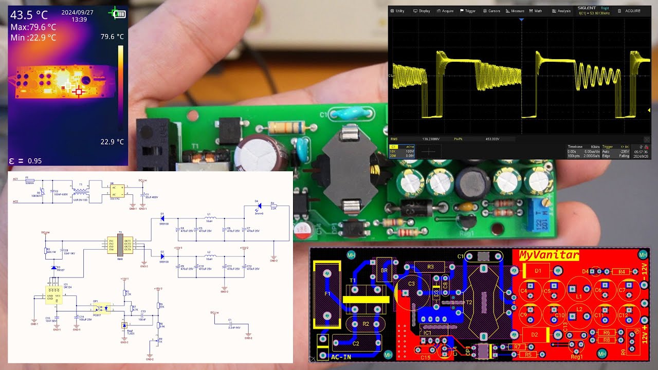 85-260VAC to Dual +/-15VDC-0.5A Switching Power Supply - YouTube
