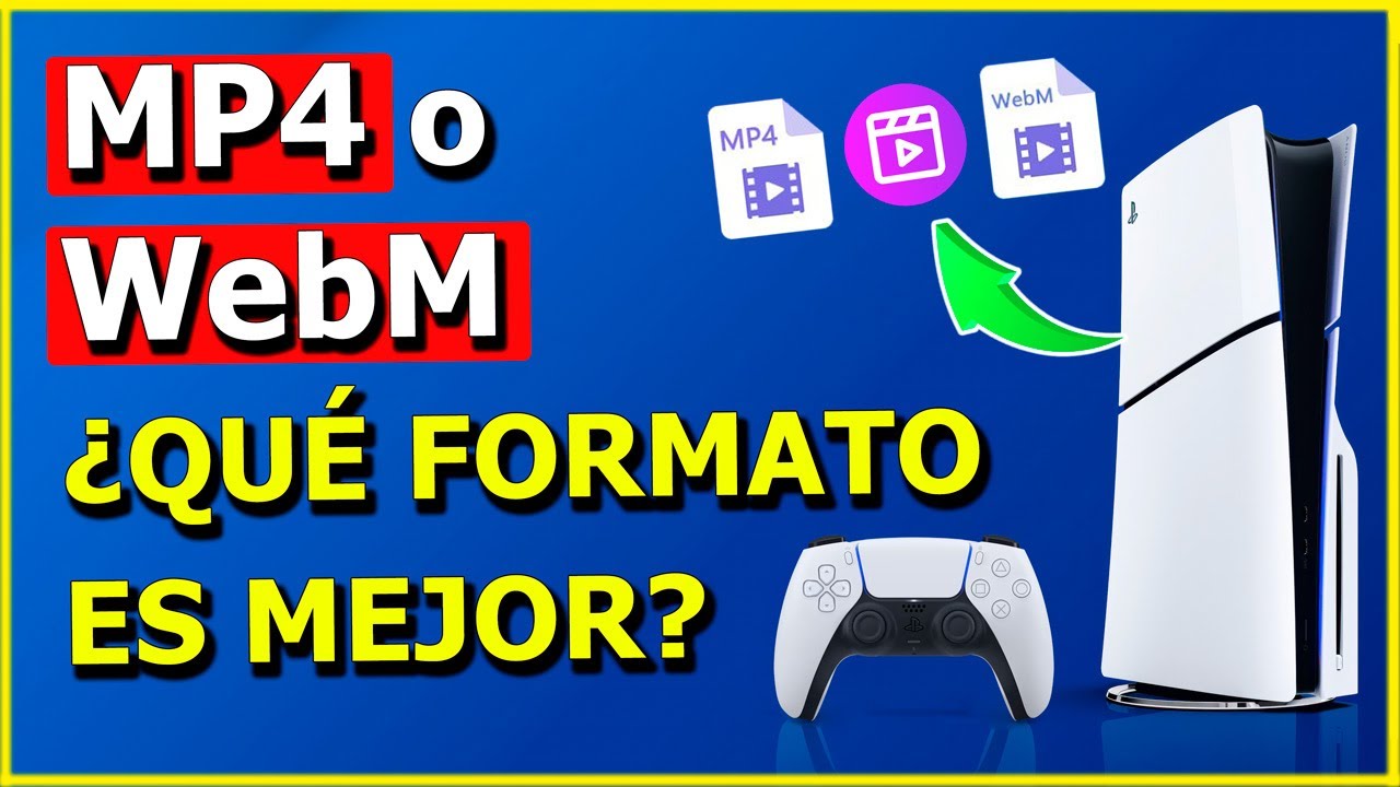 Cómo Convertir o Cambiar el Formato de tus Vídeos en PS5 🔄 MP4 o WebM fácil y rápido ✅