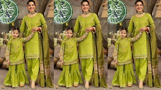 2025 Lawn Dress Designs | Matching Mom & Baby Soft Color Outfits screenshot 4