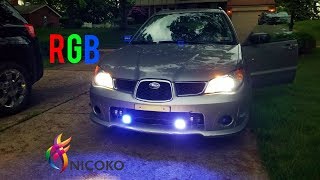 AWESOME Nicoko RGB Color Changing Fog Lights