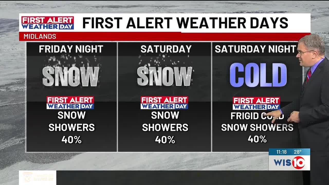 FIRST ALERT WEATHER DAYS issued for dangerous cold, snow chance this ...