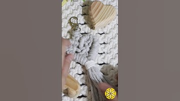 💖 Chaveiro de Coração!Tutorial no canal! #macrame #macrametutorial #chaveiro #coração