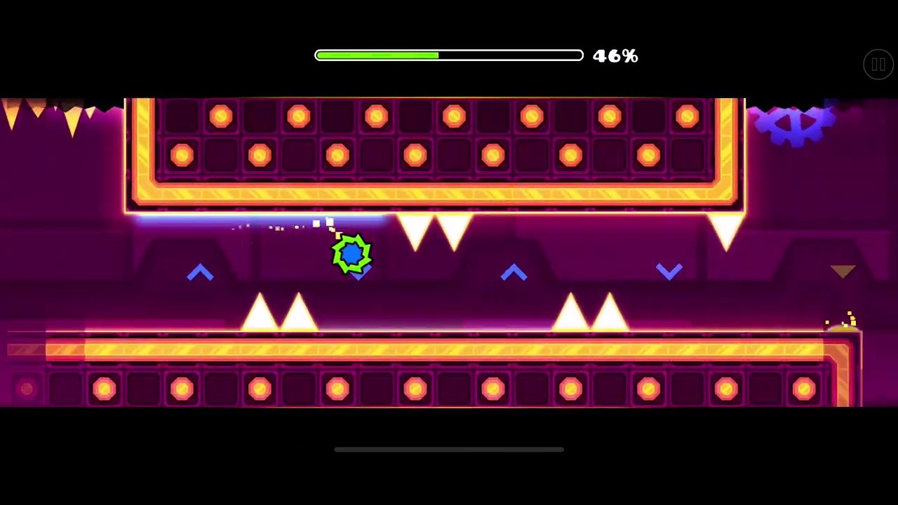 Me playing geometry dash world - YouTube