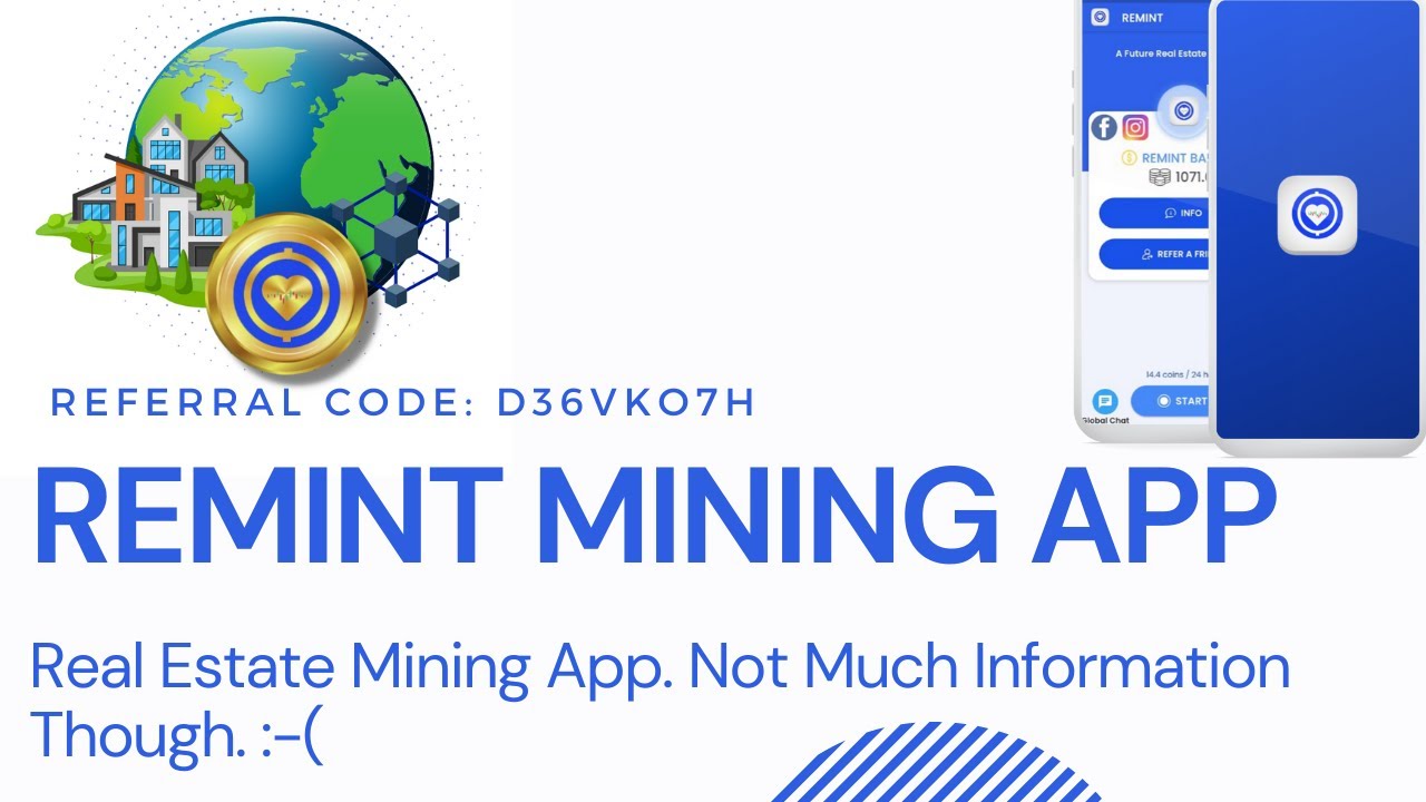 Remint App - Real Estate Based. Get Remint Tokens? Not Sure. No Information.