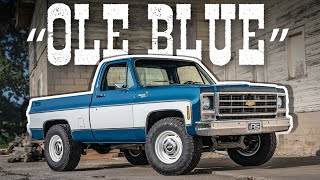 'Ole Blue'  Roadster Shop Legend Series build #002  1979 Chevy C10 | Details and Drive!
