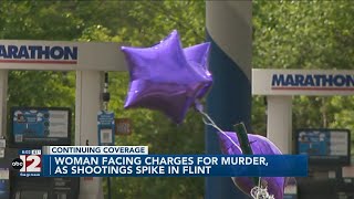 28-year-old woman facing charges for murder, as shooting crimes spike in Flint