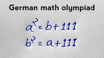 German math olympiad question | A nice math olympiad algebra problems |