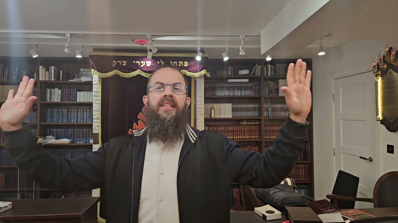 👉 on others = 3 finger's on you. Parashat Noach Rabbi Dovid Katz Chabad West Hampstead
