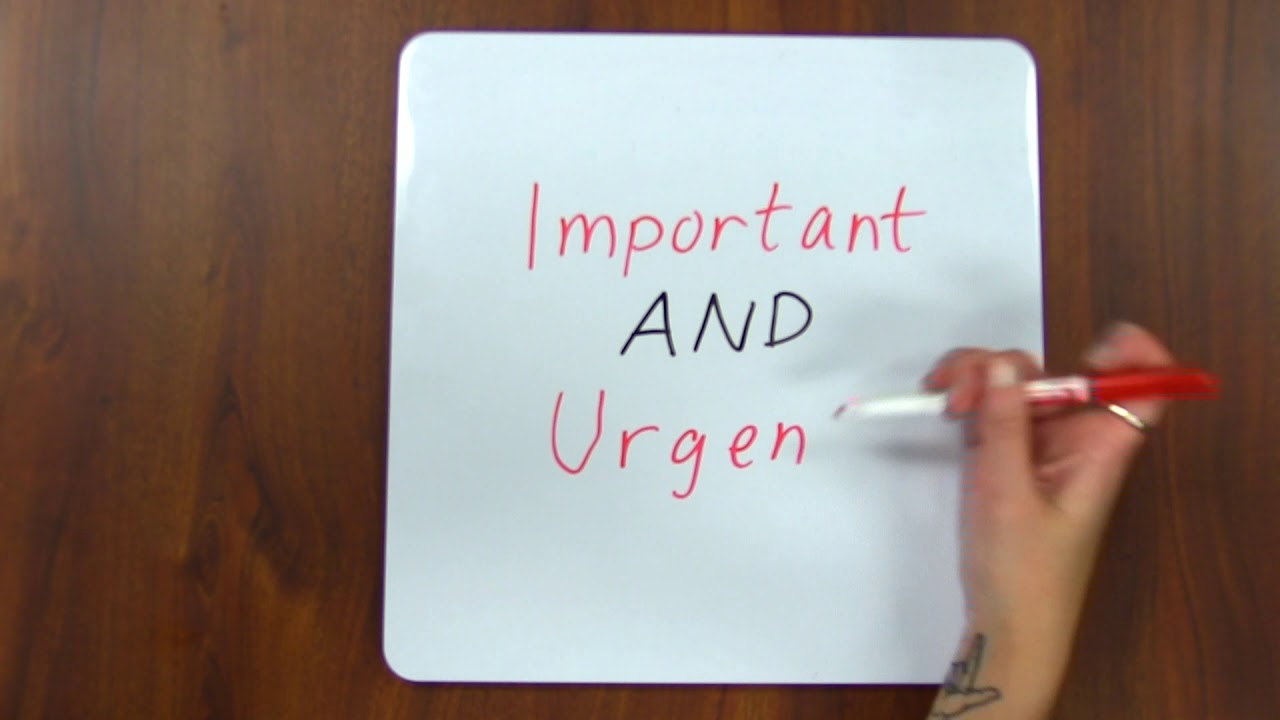 Important vs. Urgent