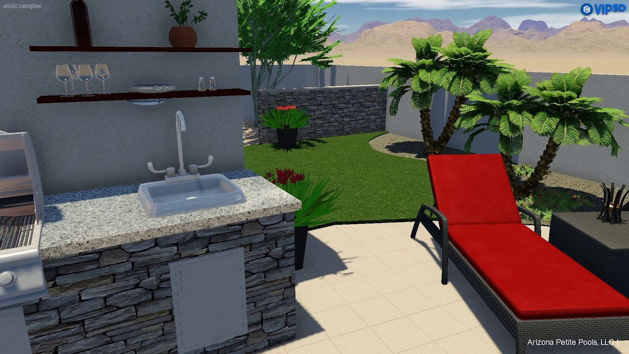 Complete Concept Backyard - Pool, Spa, BBQ, Firepit and More!