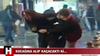 Taksimde Polis Müdahalesi Sırasında Sevgiliyi Kucağa Almak 27 12 2013 Ilginç Olay