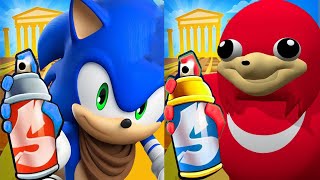 Subway Surfers Sonic Boom vs Ugandan Knuckles 3D Run Android Gameplay screenshot 5