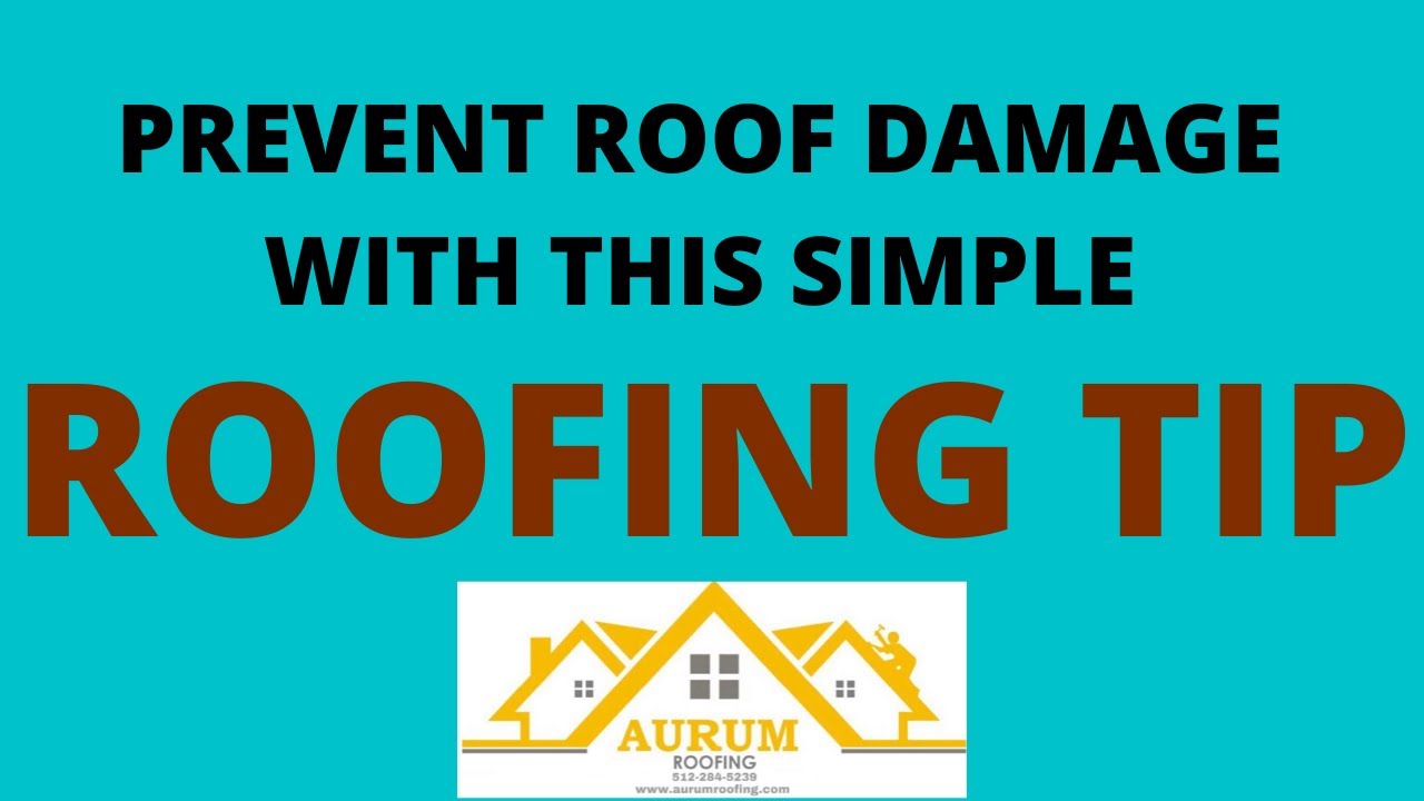 Stop roof damage before it happens! DIY-(Preventative maintenance)