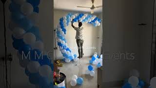 Birthday decoration ideas at home | balloon decoration ideas #shorts #balloon #welcomehome #decor