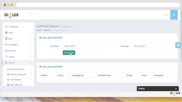 How to check Call Back Report?