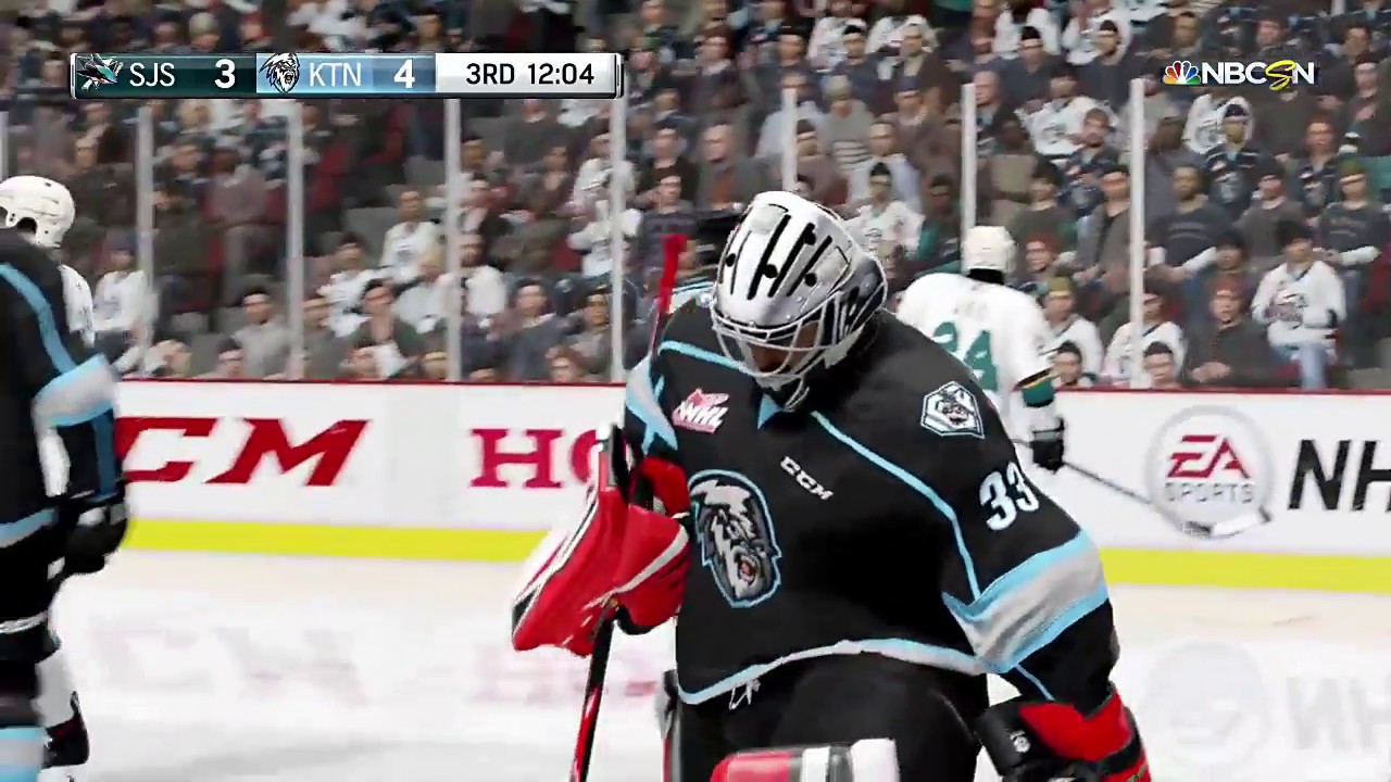 NHL 18 Drop In Goalie Gameplay