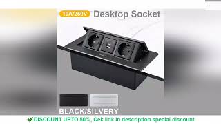 Table Charging Station Hidden Type Power Socket Slow Pop-Up Table Outlet Desktop Socket for US/EU