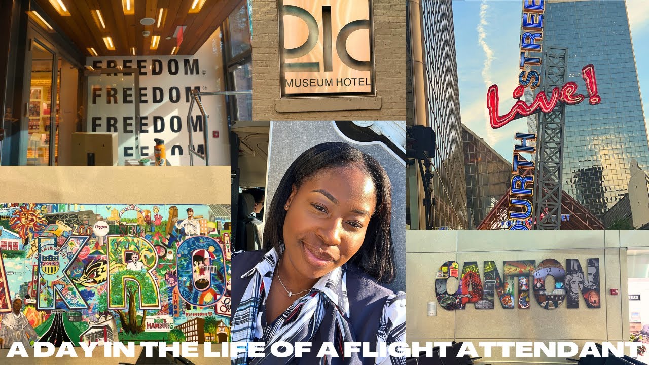 DAY IN THE LIFE OF A FLIGHT ATTENDANT ️ 4 DAY TRIP LOUISVILLE