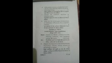 M.Ed 1 semester paper ccs University Meerut psychology of learning and development Dec 2021