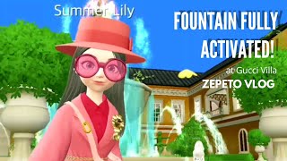 How to Activate Fountain at Gucci Villa⛲ | ZEPETO VLOG screenshot 5